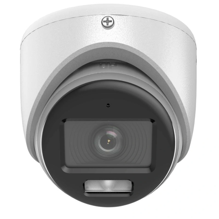 DS-2CE70DF0T-LMFS-海螺37-mic-基线-正面 Cámara De Vigilancia HIKVISION DS-2CE70DF0T-LMFS / 2MP / 1920X1080 Pixeles / IR 20 M / Visión Nocturna / IP67 / ColorVu+DualLight / Micrófono / Blanco - Image 1