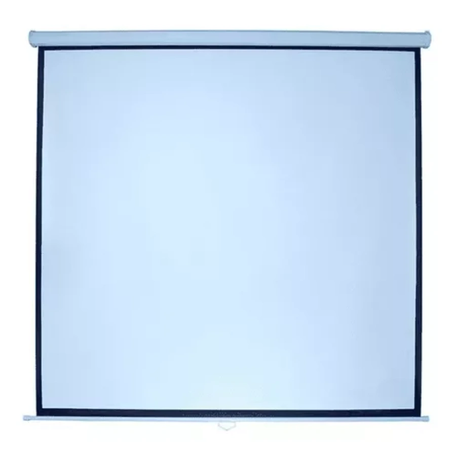 D_NQ_NP_857828-MLM40080101102_122019-O Pantalla De Proyección MULTIMEDIA SCREENS MSC-213 / Tipo Manual / Portátil / 213 X 213 Cm / Filtro UV / Color Blanco Mate - Image 1