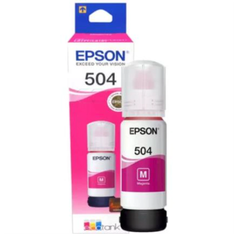 EPCTINAB481_zoom Botella De Tinta EPSON ECOTANK 504 T504320-AL / Magenta / Rendimiento 7500 Paginas Blanco Y Negro / 70 ML / Original - Image 1