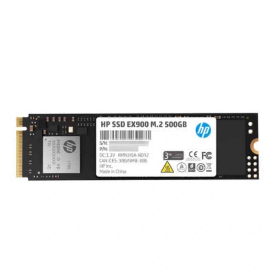 HP_2YY44AA Unidad SSD M.2 NVME HP EX900 / 500GB / PCIe 3x4 / 2280 / Lectura 2150 MB/s, Escritura 1815 MB/s / Negro - Image 1