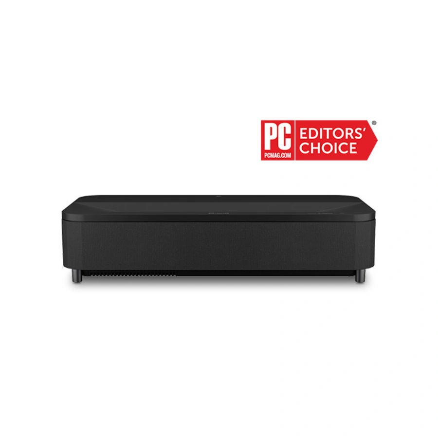 LS800B_top-headon_pcmag-ec_690x460 Proyector Laser Epson EpiqVision Ultra LS800 4K Pro-UHD / Hasta 1080P 120 Hz / 4000 Lúmenes / HDMI x3 / Resolución 3840 x 2160 / Con Android TV / Proyección Ultracorta / Negro - Image 1