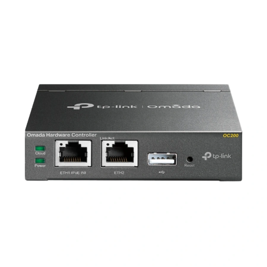 OC200_Overview_01_normal_20211203082639n Switch Cloud TP-LINK OC200 / 2 Puertos Fast Ethernet 10/100 Mbps, USB 2.0 / Carcasa De Metal / Color Gris - Image 1