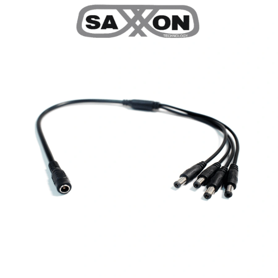 PSUWB071234 Cable de Corriente SAXXON PULPO PSUWB07 / 1 Conector Hembra/4 Macho / Negro - Image 1
