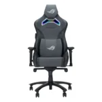 Silla Gaming ASUS Carro ROG X / Aura RGB / Reposabrazos Ajustable 4D / Mecanismo De Inclinación / Hasta 136KG / Gris