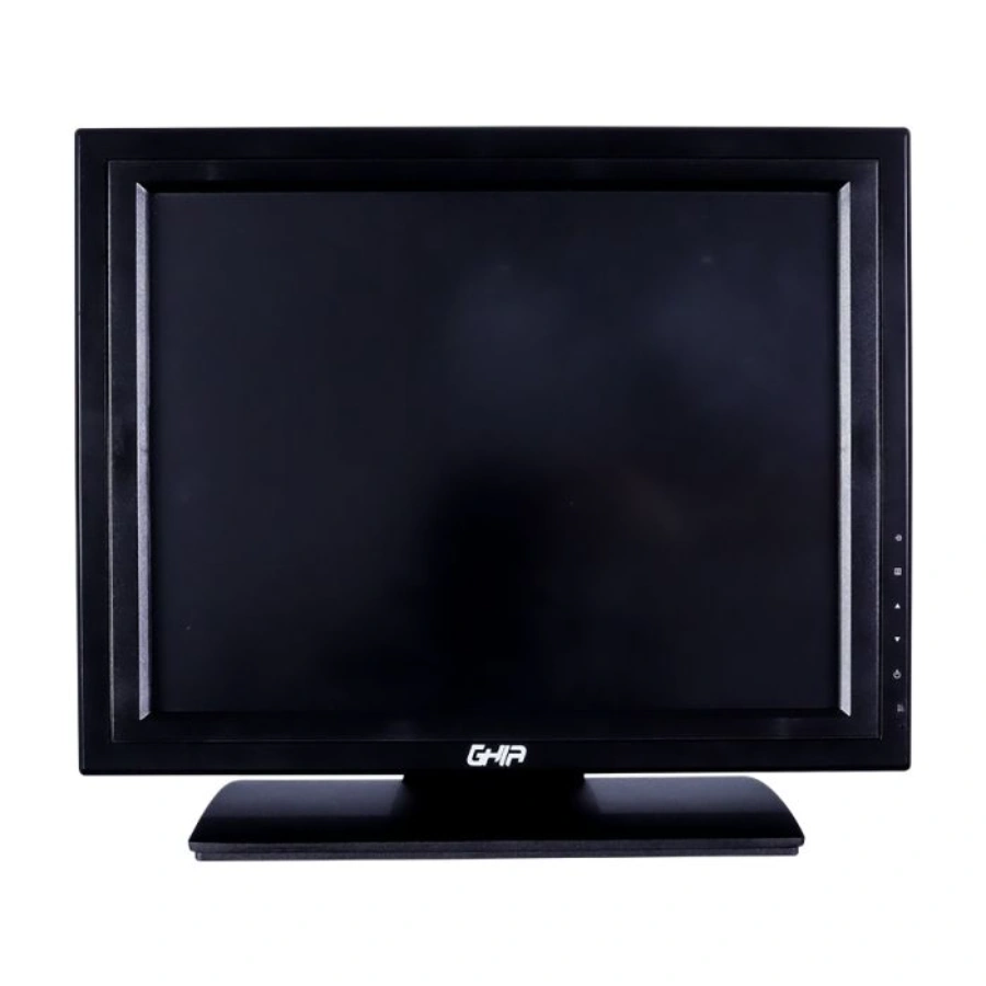 image-1703727779776 Monitor GHIA Touch Screen Resistivo / 15” / 1024 X 768 / 50-60Hz / 8MS / VGA, USB / LCD / Uso Rudo, Punto De Venta / Negro - Image 1