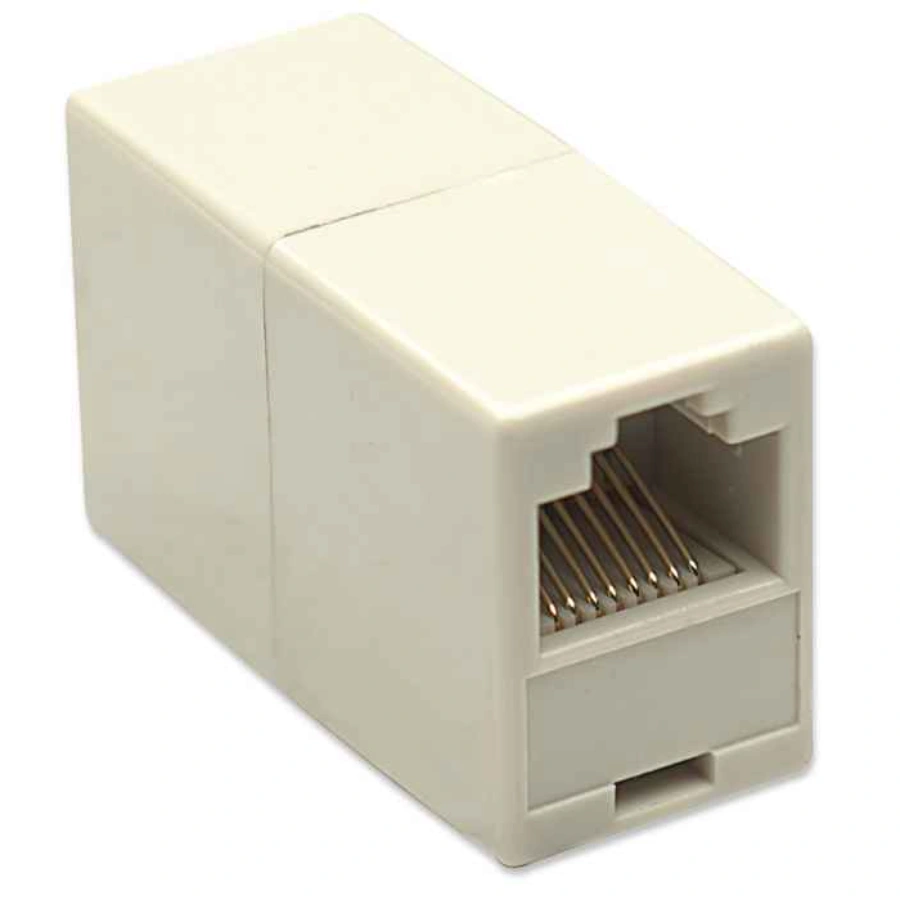 rj45-8p8c-coupler-504225-2_e8ca6dd9-5f94-4e80-a795-165ad7067547_1024x1024@2x Cople Modular RJ45 INTELLINET CAT5E / 8P8C / Hembra A Hembra UTP / Para Telecomunicaciones / Beige - Image 1