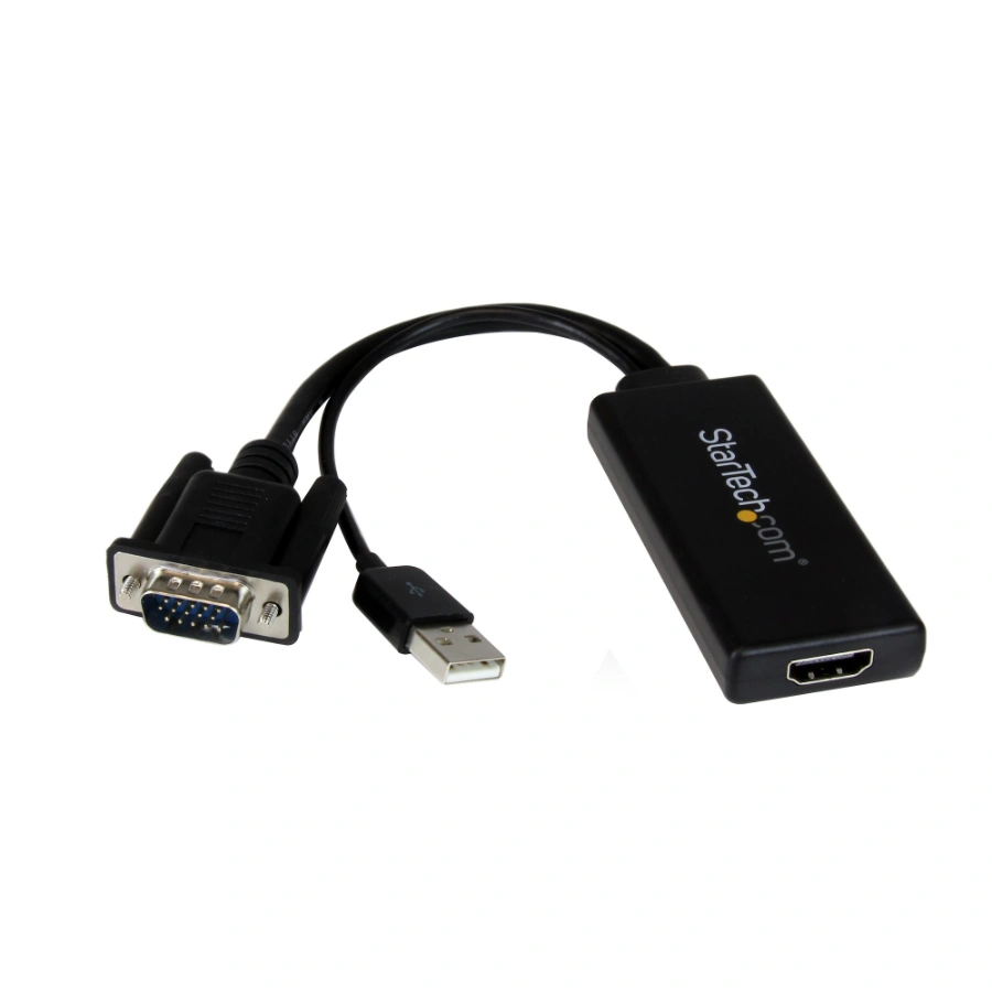 vga2hdu.main (1) Cable Adaptador STARTECH VGA2HDU - VGA - HDMI, Alimentación Por USB, Portátil,1080p, Negro - Image 1