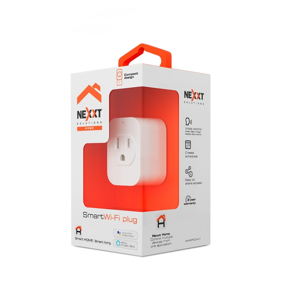 1 Enchufe Inteligente NEXXT AHIWPSO4U1 / 110 V / Wi-Fi / Alexa / Siri / Asistente De Google / Inalámbrico / Control a través de la Aplicación Móvil / Color Blanco - Image 1