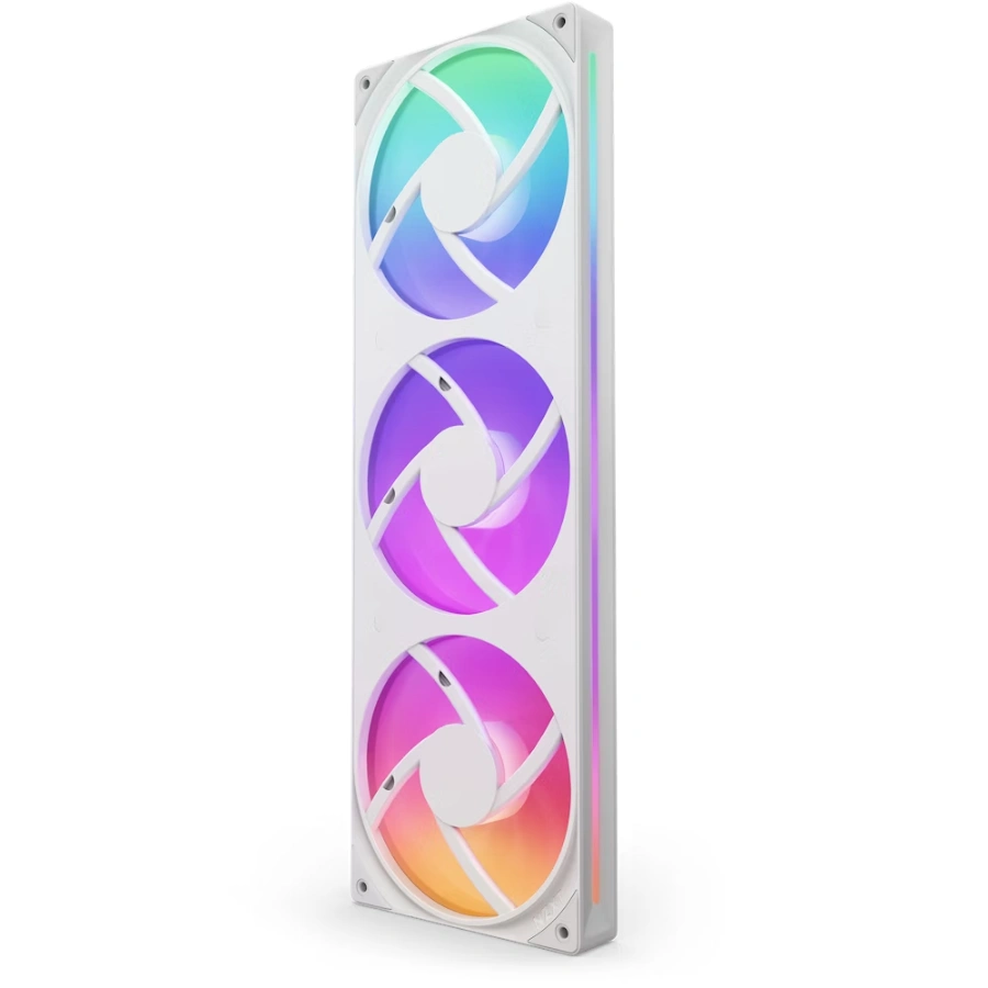 1714453721-f360-rgb-core-back-white Kit De 2 Ventiladores NZXT F360 RGB Core / 120mm / 500-2400 RPM / 75.12 CFM / 30 dbA / PWM De 8 Pines / Blanco - Image 1
