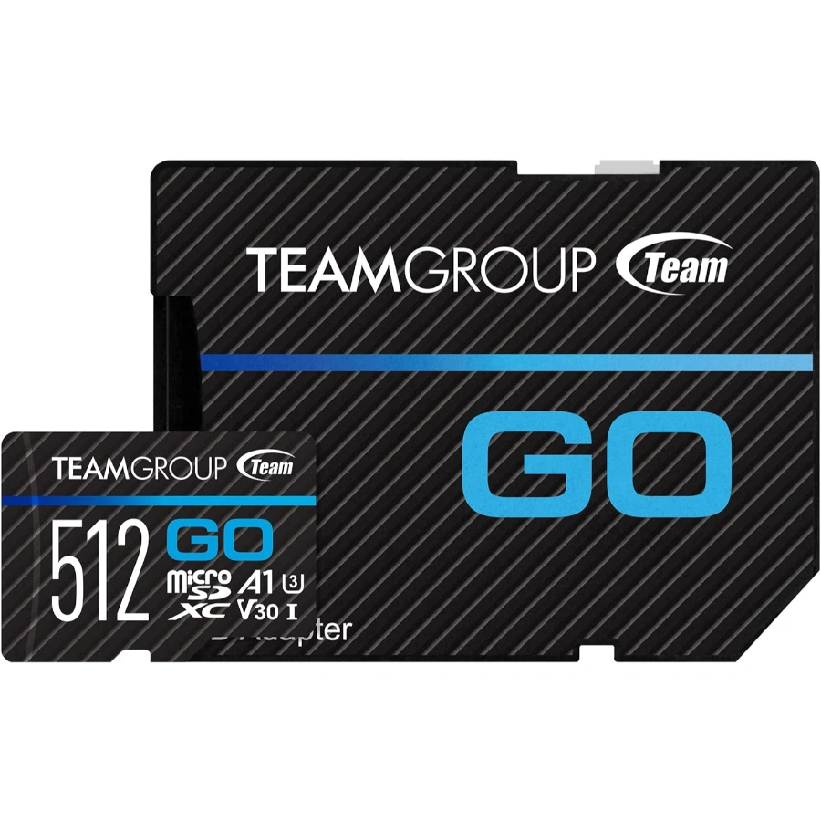 71axoxCMSPL._AC_SL1500_ Memoria Micro SDXC TEAMGROUP GO / 512GB / Lectura 100MB/s / Escritura 90MB/s / UHS-I / Con Adaptador - Image 1
