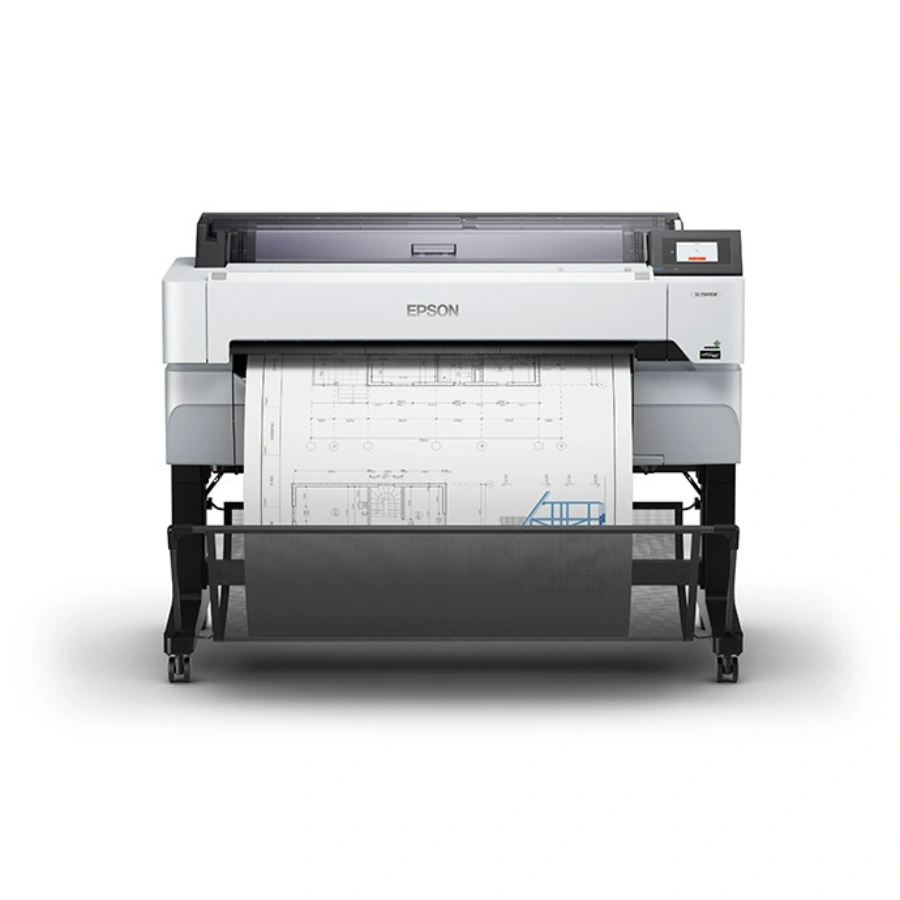 CP-EPSON-SCT5470M-1 Plotter EPSON SURECOLOR T5470M / Inyección Térmica / Escáner / USB, Wi-Fi, Ethernet / 2400X1200 dpi / Color / Pantalla LCD Táctil 4.3" / Oficina, Industria, Mapas, Dibujos, Posters, Renders / Color Blanco - Imagen 1