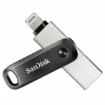 Memoria USB SANDISK IXpand Go / 128GB / USB 3.0, Lightning / Diseño Giratorio / Color Gris-Negro - Image 2