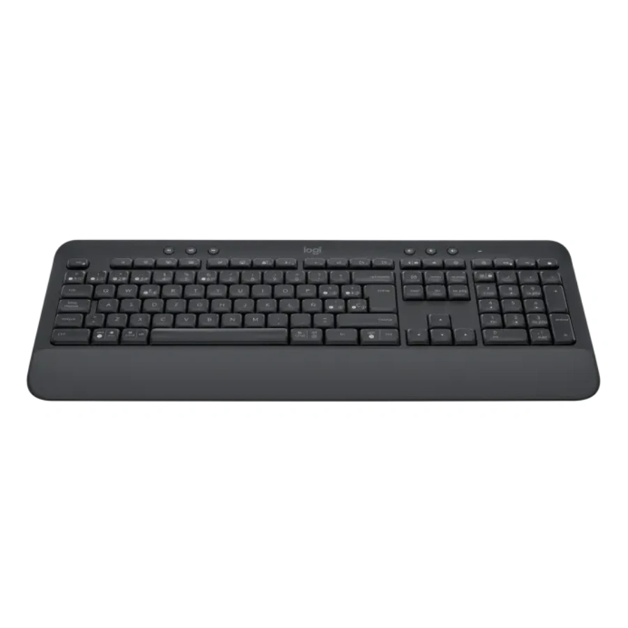 k650-front-graphite-esp Teclado LOGITECH Signature K650 / Inalámbrico / Bluetooth, USB Logi Bolt / 2 Pilas AA Incluídas / Indicador Luminoso / Español / Negro - Image 1