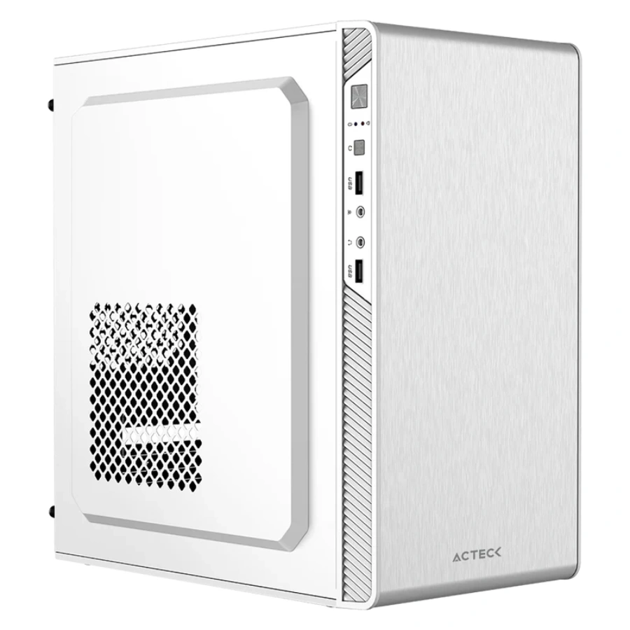 AC-940047_1_1 Gabinete ACTECK Performance II GI215 / Mini Torre / Micro ATX / Fuente Incluida 500W / USB 2.0, 3.5mm / Color Blanco - Image 1