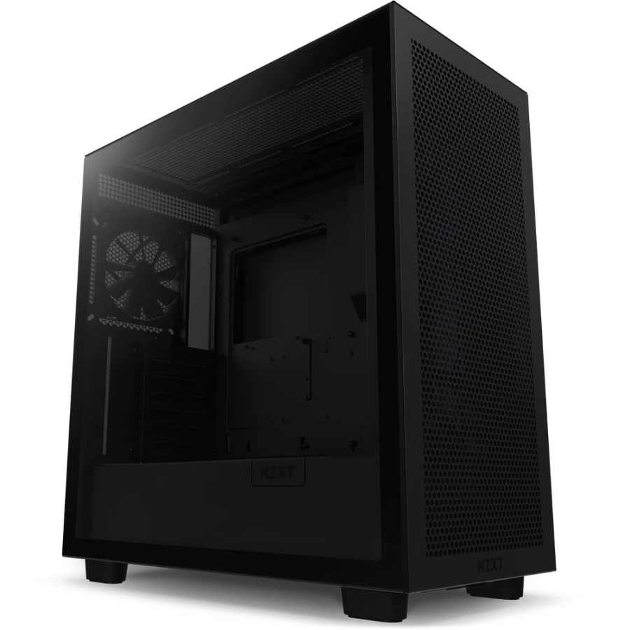 CP-NZXT-CM-H71FB-01-84c881 Gabinete NZXT H7 Flow - Midi-Tower, E-ATX, Cristal Templado, USB 3.0, No Incluye Fuente, 2 Ventiladores Incluidos, Negro Mate - Image 1