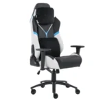 Silla Gamer XZEAL XZ40IS - Hasta 150Kg, Pistón Clase 4, Material Textil, Negro Con Blanco