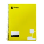 Cuaderno Nextep C5 Profesional NE-007C, Cuadro Chico, 100 Hojas, Espiral, Amarillo
