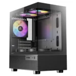 Gabinete Antec Cx200m RGB Elite - Mini Tower, Micro-ATX, ITX, Incluye 5 Ventiladores RGB, USB3.0, Audio y Micrófono 3.5MM, Negro
