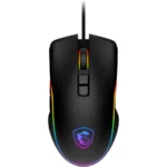 Mouse Gamer MSI Forge GM300 - Alámbrico, USB, 7200 Dpi, 7 Botones, RGB, Sensor Optico, Cable 1.5mtrs, Color Negro