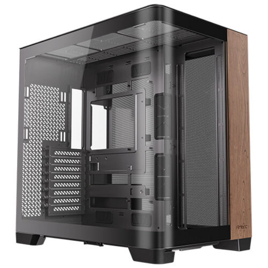 gallery-c8-curve-wood-08 Gabinete ANTEC C8 CURVE WOOD – E-ATX Cristal Templado, Sin Ventiladores, USB 3.0, USB Tipo-C 3.2 - Negro/Madera - Imagen 1