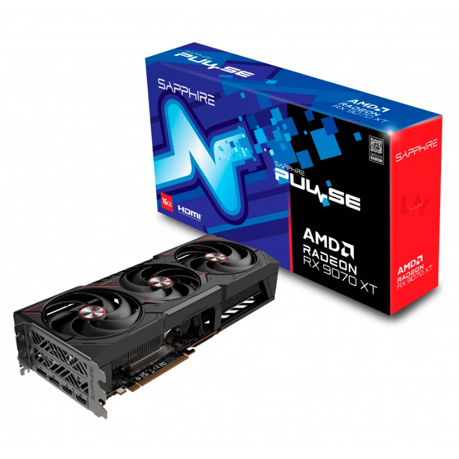 647c2d5b68bace4ddfe569cdee018568 Tarjeta De Video SAPPHIRE PULSE RADEON RX 9070 XT - 16GB GDDR6, Núcleos CUDA 4096, 256 Bits, PCI Express 5.0, X2 8 Pin - Boost 2970 MHz - Image 1