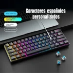 Teclado Mecánico Perfect Performance - RGB, 60%, Interfaz USB Tipo-C, Switch Ligthting Mode, FN - Negro