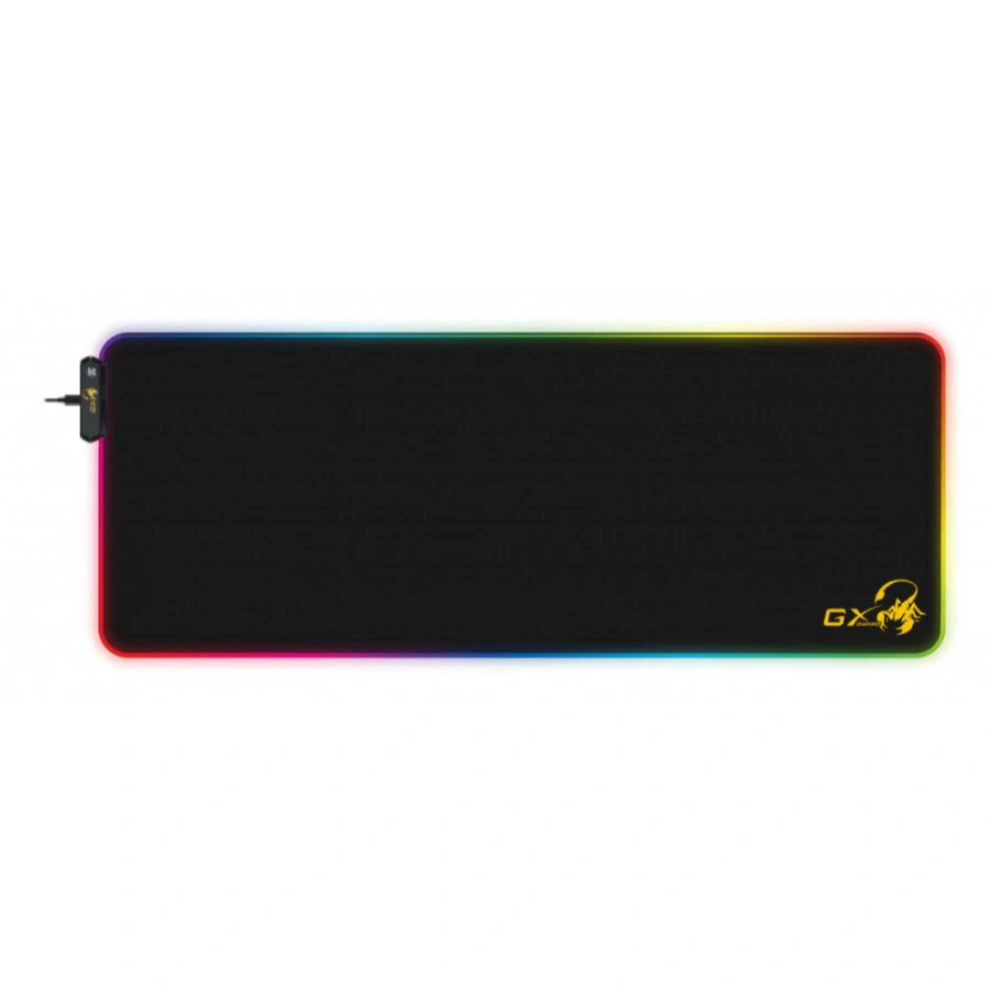 CP-GENIUS-31250003400-0049e0 Mousepad GENIUS GX-PAD 800S - Rgb, Ultra Confort, 800x300mm, USB, Resistente a derrames, Antideslizante - Color Negro - Imagen 1