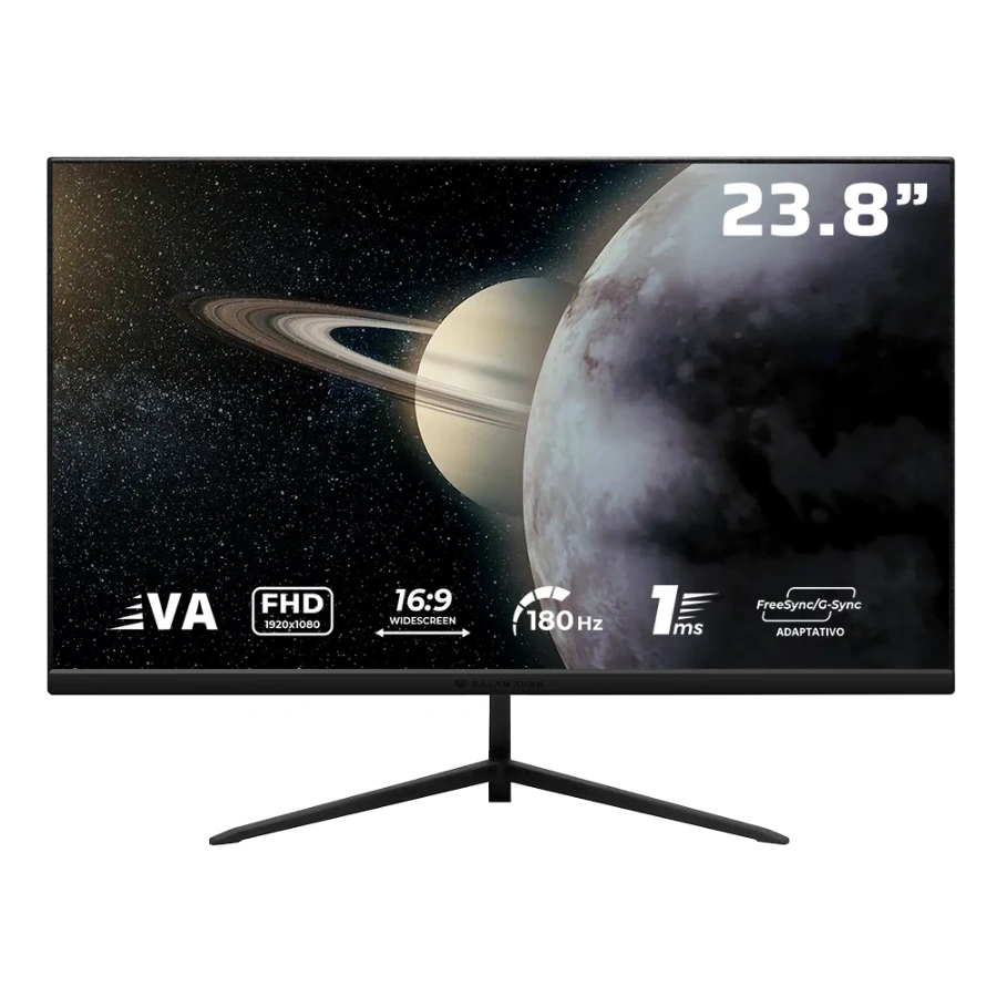 BR-943055-HL Monitor Gamer BALAM RUSH Titan MTG24Y LED 23.8" – 1920 x 1080 Full HD, G-Sync/FreeSync, Panel VA, 180Hz, HDMI, DP, Tipo C, 1MS, Vesa, Ultra Slim, Negro - Image 1