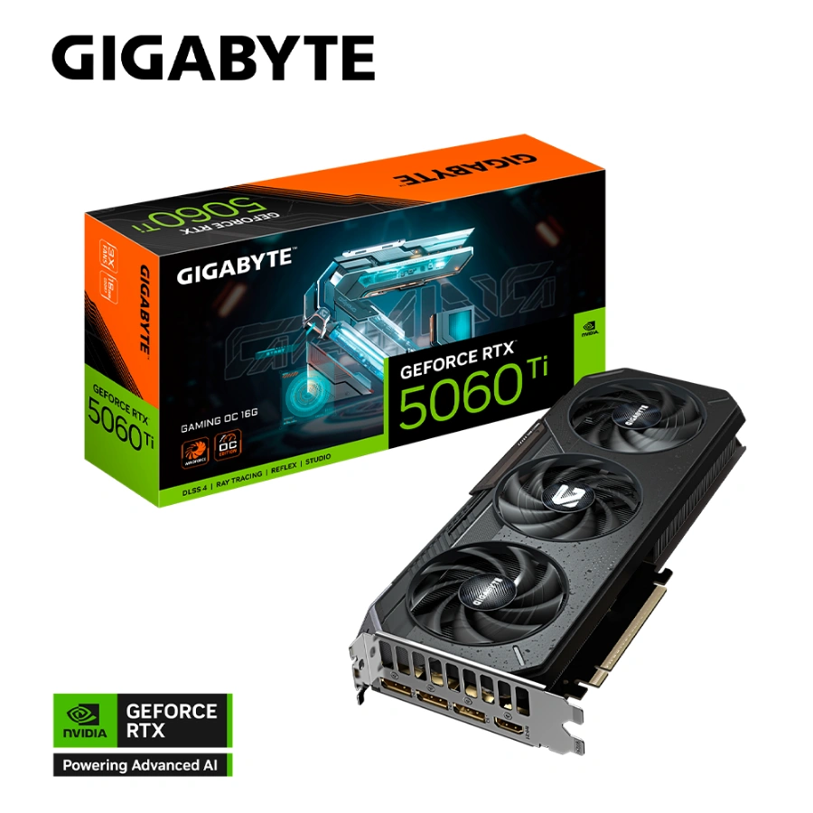 GV-N506TGAMING OC-16GDf Tarjeta De Video GIGABYTE NVIDIA GeForce RTX 5060 Ti GAMING OC 16G - 16GB GDDR7, 128 Bit, 2647 MHz, Núcleos Cuda 4608, PCI-e 5.0, Hdmi, Dp - X1 8 Pin - Image 1