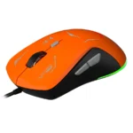 Mouse Gamer Ergonómico XZEAL XZ-401 - Alámbrico USB-A, Hasta 7200Dpi, 8 Botones Programables, Sensor A725F, Color Anaranjado Con Negro - Image 2
