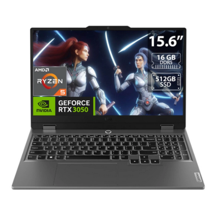 CP-LENOVO-83JC0079LM-c51ec3 Laptop Gamer LENOVO LOQ 15ARP9 - 15.6", AMD Ryzen 5 7235HS, RAM 16GB DDR5, Almacenamiento NVMe M.2 512GB, RTX 3050 - Windows 11 Home -Español - Image 1