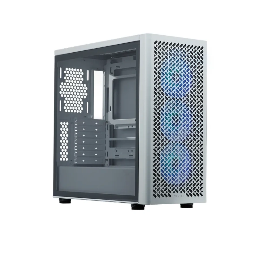 E502-WGNN-SAZD.1 Gabinete COOLER MASTER Elite 502/502 Lite - E-ATX, Cristal Templado, 3 Vent. Incluidos, USB 3.2, Blanco - Image 1