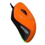 Mouse Gamer Ergonómico XZEAL XZ-401 - Alámbrico USB-A, Hasta 7200Dpi, 8 Botones Programables, Sensor A725F, Color Anaranjado Con Negro - Image 3