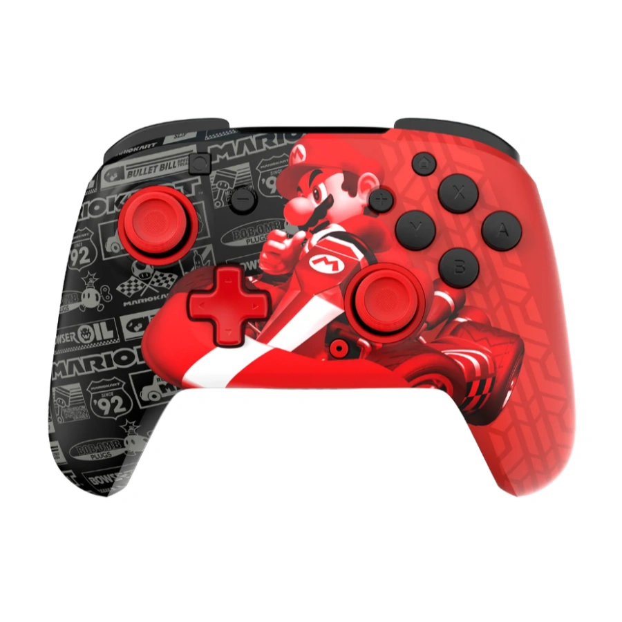 CP-TURTLEBEACH-500-253-GPMR-199a4b Gamepad Turtle Beach Rematch Mario Gran Prix - Inalámbrico, Bluetooth, Para Nintendo Switch, Negro Con Rojo - Image 1