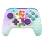 Gamepad TURTLE BEACH Rematch Mario invencible - Inalámbrico, Bluetooth, Para Nintendo Switch, Verde/Morado Con Azul.
