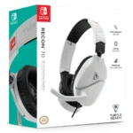 Diadema TURTLE BEACH Gamer Recon 70 - Alámbrico 3.5mm, Micrófono fijo omnidireccional abatible, Para PS5 y PS4, Xbox Series X|S y Xbox One, PC, Blanco Con Negro - Image 7
