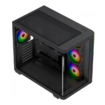 Gabinete MUNFROST Hirow Black - ATX, Cristal Templado, 4 Vent. Incluidos, USB 3.1, Negro - Image 4