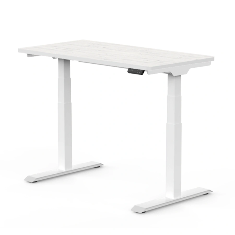 5c6dfe0e804571a1bbdba0fb3bf05b6f Escritorio Eléctrico Gamer MUNFROST MoonStone Advanced - Base Blanca, 75x150cm, Altura Ajustable, Cubierta Alaska - Image 1