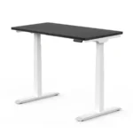 Escritorio Eléctrico Gamer MUNFROST MoonStone Advanced - Base Blanca, 75x150cm, Altura Ajustable, Cubierta Expresso
