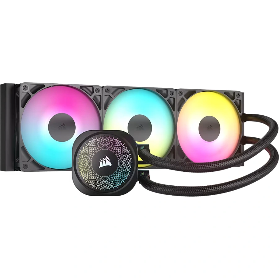 CW-9060093-WW_01 Enfriamiento Liquido AIO CORSAIR NAUTILUS 360 RS - 360mm, 3x120mm, Hasta 2100 RPM, 72.8 CFM, 36 dBA, 4pin 12V, 3pin 5V - Negro - Image 1