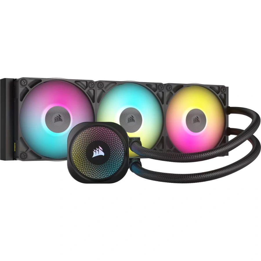 CW-9061018-WW_01 Enfriamiento Liquido AIO CORSAIR iCUE LINK TITAN 360 RX RGB - 360mm, 3x120mm, Hasta 2000 RPM, 73.5 CFM, 36 dBA, 4pin 12V, 3pin 5V - Negro - Image 1
