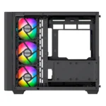 Gabinete MUNFROST Hirow Black - ATX, Cristal Templado, 4 Vent. Incluidos, USB 3.1, Negro - Image 3