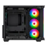 Gabinete MUNFROST Hirow Black - ATX, Cristal Templado, 4 Vent. Incluidos, USB 3.1, Negro - Image 2