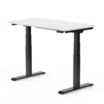 Escritorio Eléctrico Gamer MUNFROST MoonStone Advanced - Base Negra, 75x150cm, Altura Ajustable, Cubierta Alaska