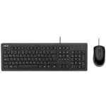 Kit Teclado y Mouse ASUS U2000 - Cableado USB, Tamaño 100%, Seguimiento Óptico, 1000 dpi, Cable 150cm - Color Negro - Image 2