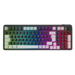 Kit Teclado y Mouse Gamer Squad Conquest PRO KG525 - Inalámbrico Dongle 2.4MHz + Bluetooth 5.0, Membrana 85% RGB, Óptico 7200 DPI RGB, Batería Recargable Litio - Color Negro - Image 3