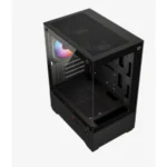Gabinete Gamer Balam Rush Nitrox Glow Crystal 4700C - Mini Torre, Micro-ATX / Mini ITX, Doble Cristal Templado, 3 Ventiladores ARGB Incluidos, GPU hasta 280mm - Negro - Image 3