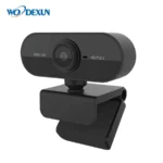 Cámara Web HD 1080P con Micrófono Incorporado - 4MP Full HD, Autofoco, Gran Angular 170°, Rotación 360°, Plug & Play - Negro