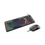 Kit Teclado y Mouse MSI FORGE GK110 COMBO - Membrana Anti-Fantasmas 26 Keys, Sensor Óptico 12800 DPI, RGB 13 Modos, Microinterruptor 20M Clics, Cable 1.5m - Negro - Image 4