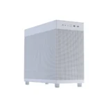 Gabinete Torre Media ASUS Prime AP303 - Panel de malla, Micro-ATX, Radiador hasta 360mm, GPU de 360mm, 1x Ventilador 120mm Instalado - Blanco